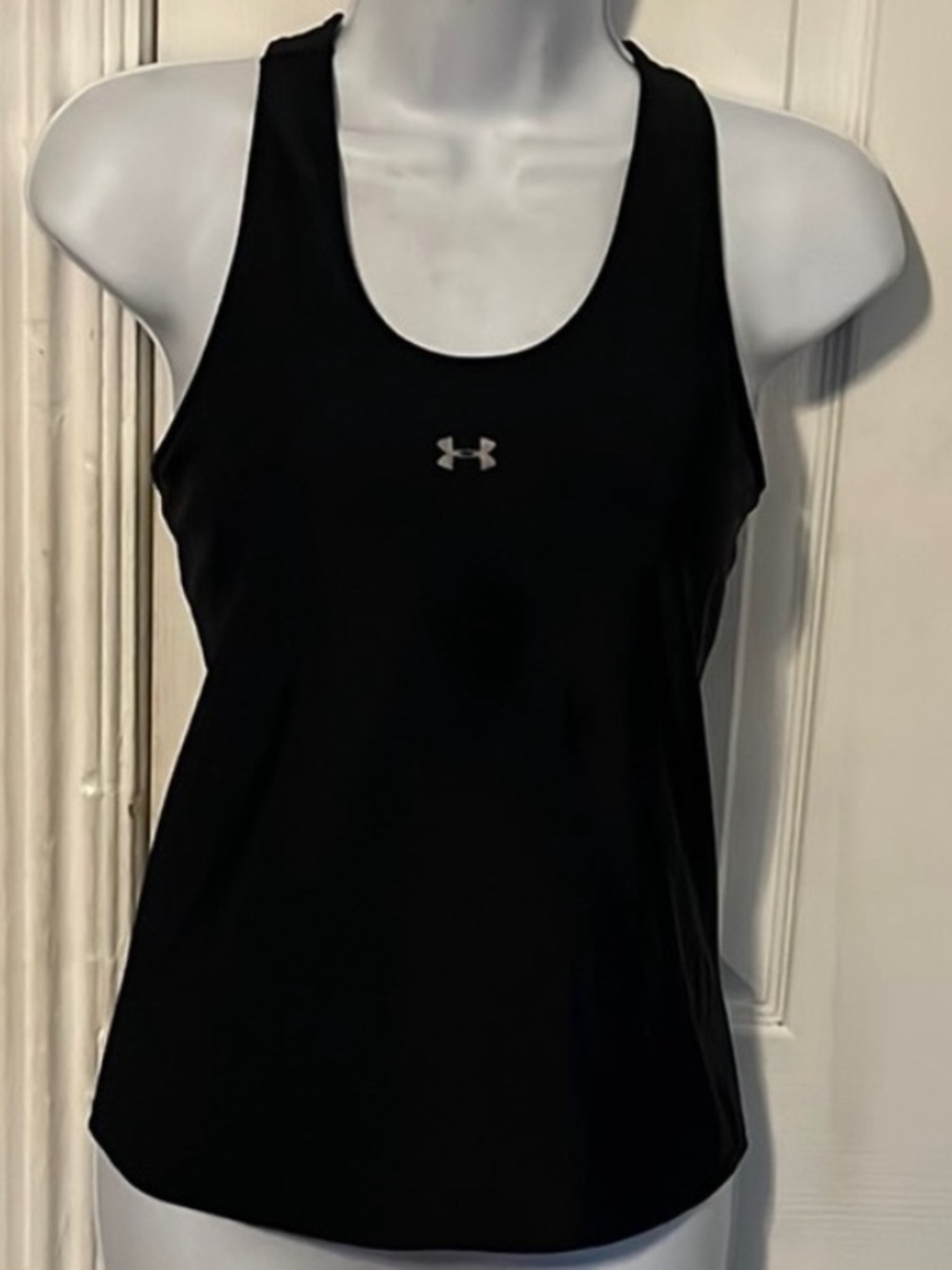 Under Armour Black Fitted Racerback Tank Top